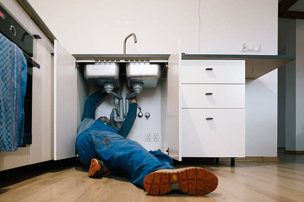 Professional Emergency Plumber technician working in Ashley, PA